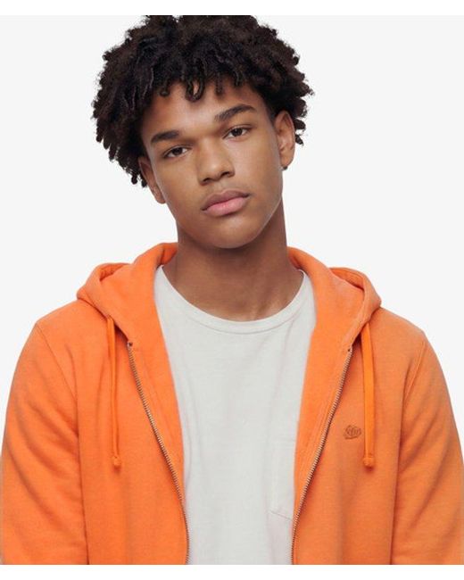 Superdry Orange & Co Essential Logo Zip Hoodie for men