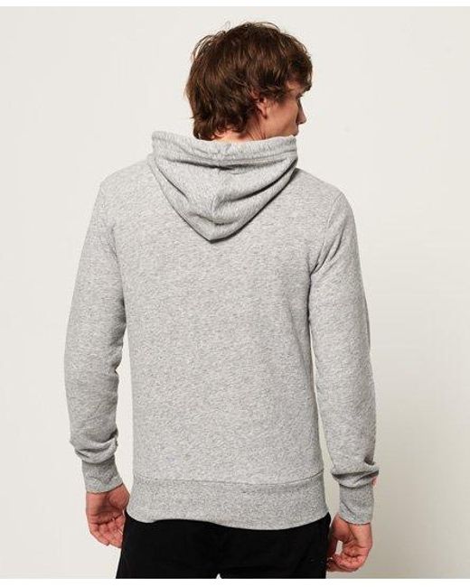 Superdry Gray Label Lite Zip Hoodie Track Grindle for men