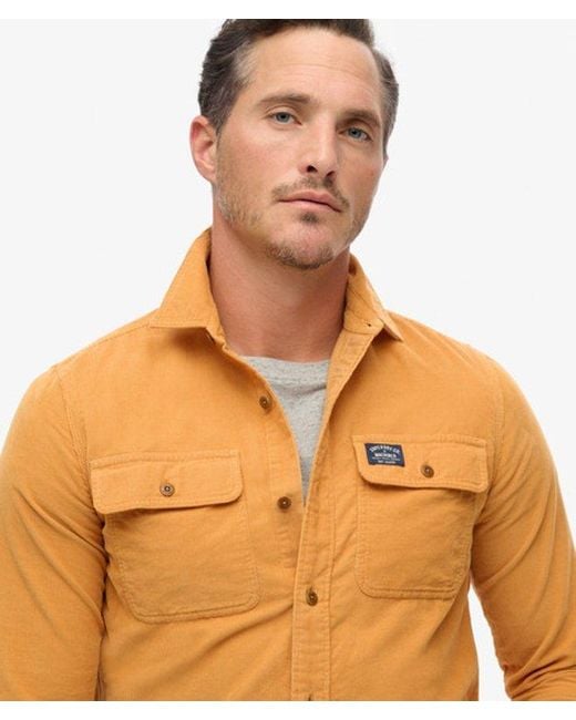 Superdry Orange & Co Trailsman Relaxed Fit Corduroy Shirt for men