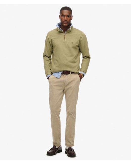 Superdry Green & Co Classic Essential Half Zip Sweatshirt for men