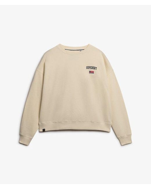 Superdry Natural & Co Athletic Essentials Relaxed Crew Sweatshirt