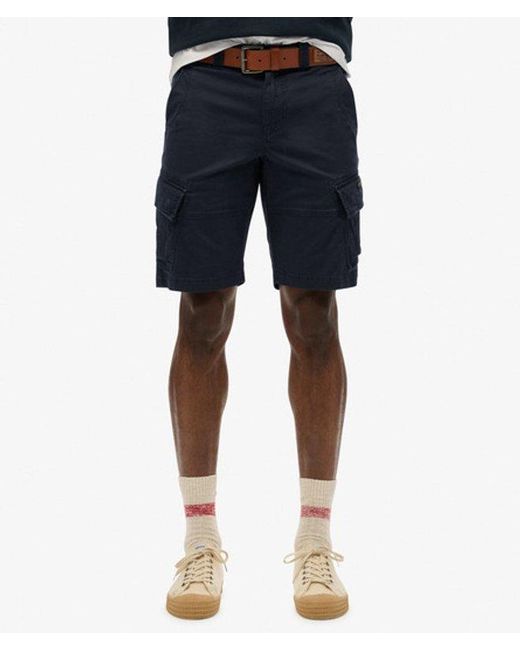 Superdry Blue & Co Organic Cotton Core Cargo Shorts for men