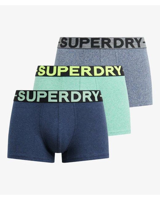 Superdry Blue & Co Trunk Triple Pack for men