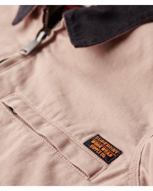 Superdry Natural & Co Cord Collar Barn Jacket