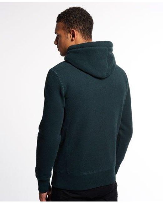 Superdry Gray Core Appliqué Hoodie Deep Enamel Jaspe for men