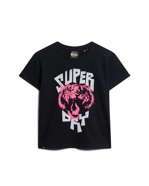Superdry Black & Co Lo-fi Rock Graphic T-shirt