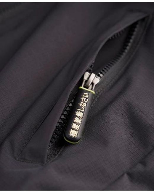 Superdry Black Arctic Windcheater Jacket Charcoal/Lemonade
