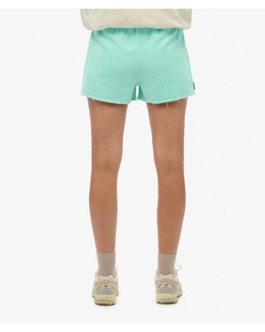 Superdry Green & Co Essential Logo Garment Dye Shorts