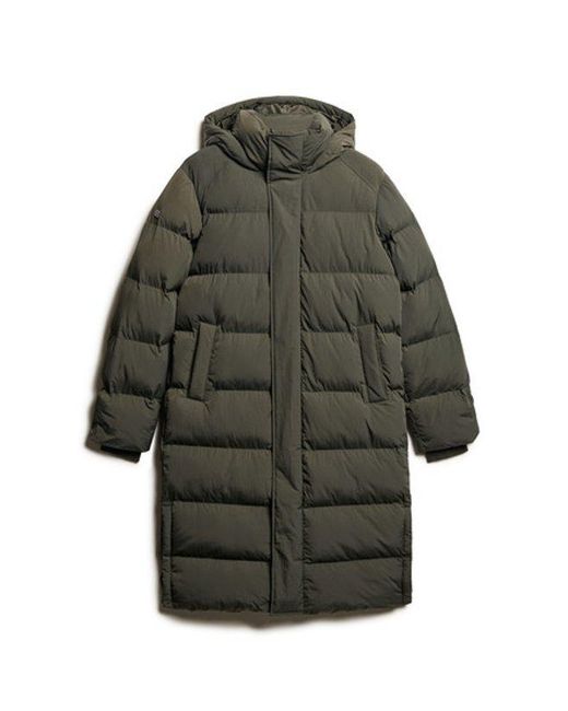Superdry White & Co Hooded Long Puffer Jacket for men