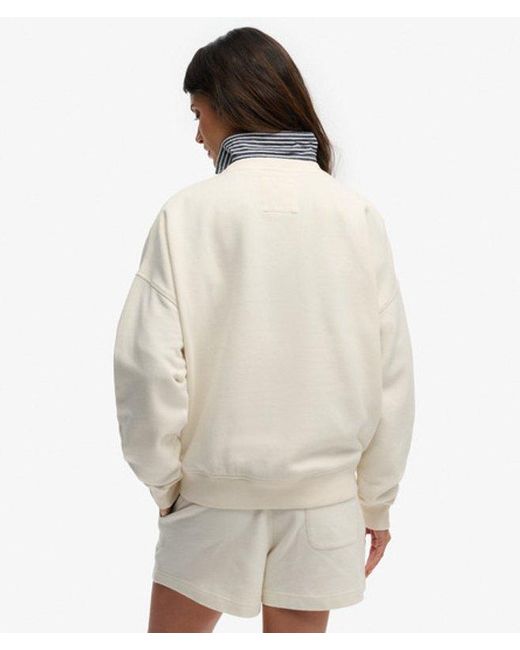 Superdry White & Co Athletic Essentials Flag Embroidered Sweatshirt