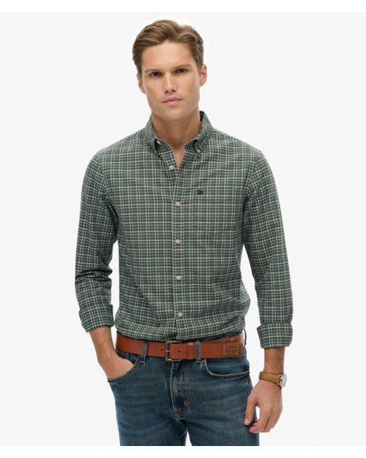 Superdry Green & Co Premium Check Oxford Shirt for men