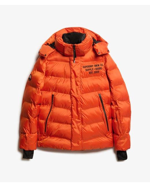 Superdry Red & Co Ski Sport Puffer Jacket for men