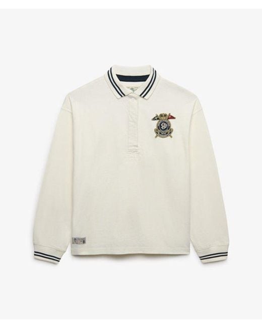 Superdry Brown & Co Crest Rugby Top