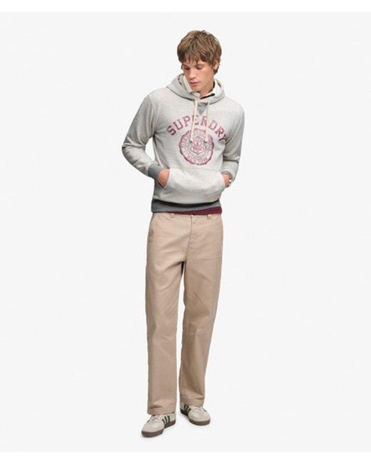 Superdry Gray & Co Athletic Essentials Hoodie for men