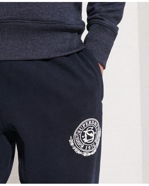 Superdry Blue City College Joggers Eclipse for men