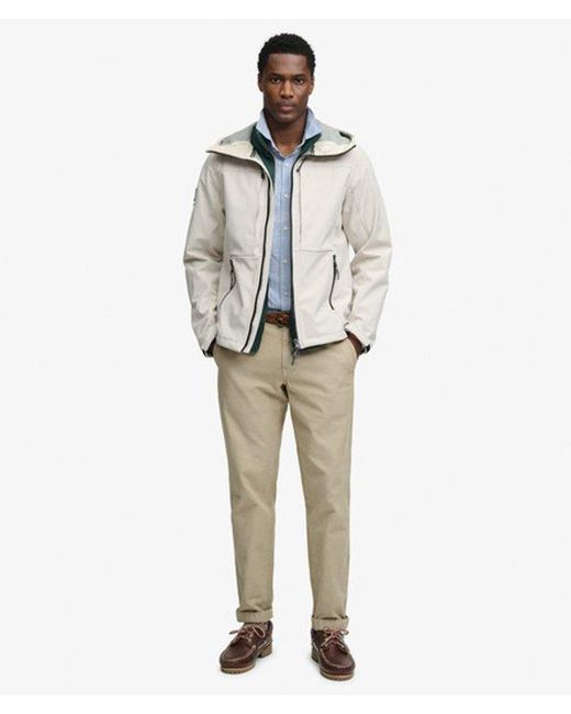 Superdry White & Co Hooded Softshell Trekker Jacket for men