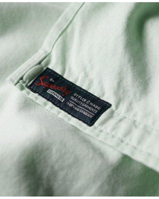 Superdry Green Classic Oxford Short Sleeve Shirt for men