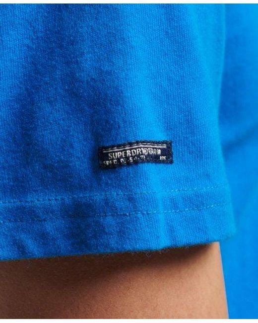 Superdry Blue Vintage Logo T-Shirt Aqua for men