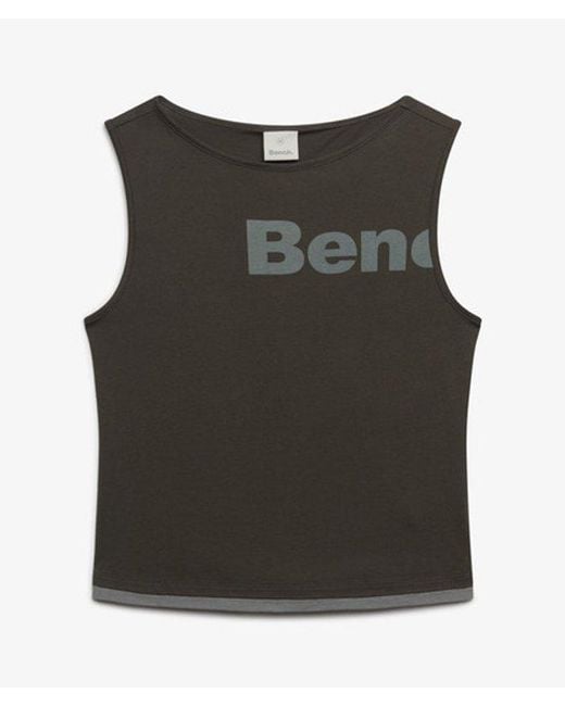 Superdry Gray Bench X & Co Bench Fitted Layer Tank Vest