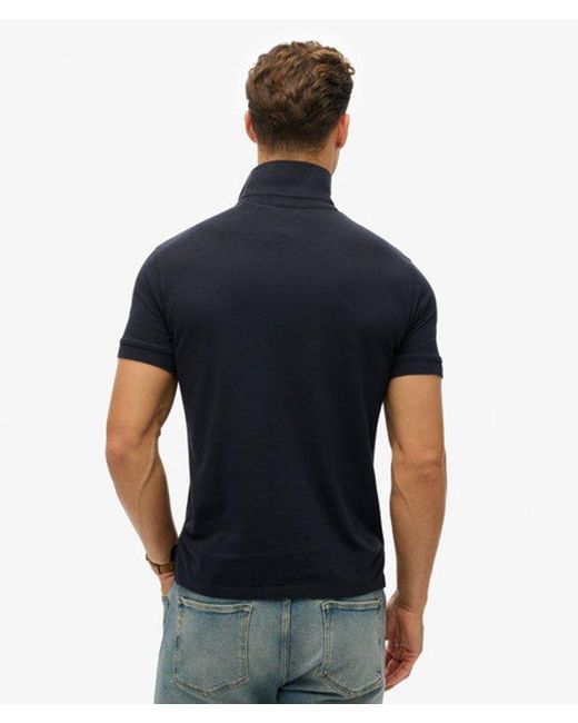 Superdry Blue & Co City Pique Polo Shirt for men