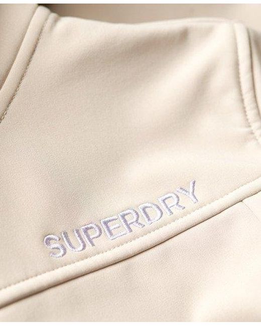 Superdry Natural Ladies Slim Fit Hooded Soft Shell Trekker Jacket