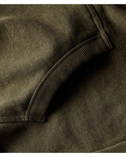 Superdry Green Mens Classic Vintage Logo Heritage Hoodie for men