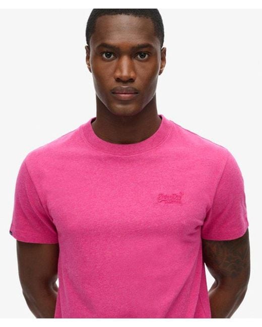 Superdry Pink & Co Essential Logo T-shirt for men
