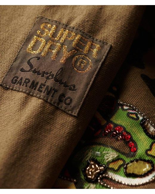 Superdry Natural & Co Embellished Military Jacket
