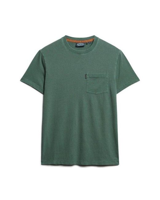 Superdry Green & Co Essential Washed Pocket T-shirt for men