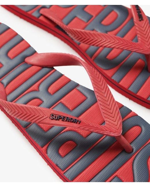 Superdry Red & Co Vintage Flip Flops for men