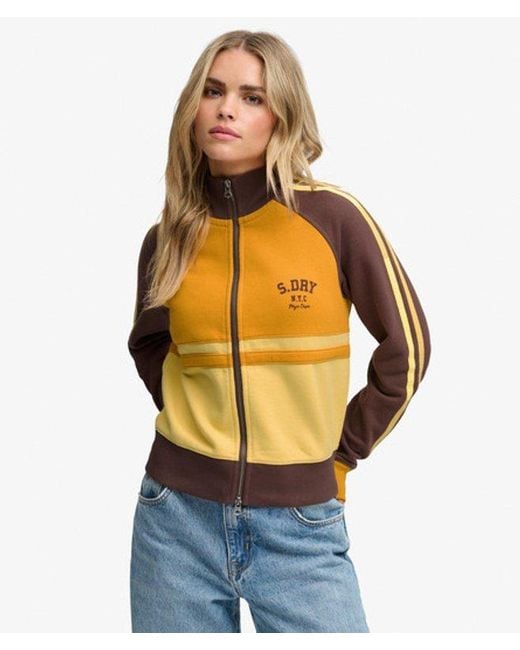 Superdry Metallic & Co Cult Zip Through Track Top