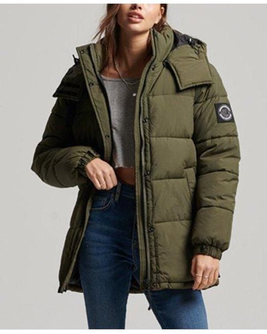 Superdry Green Expedition Cocoon Padded Coat