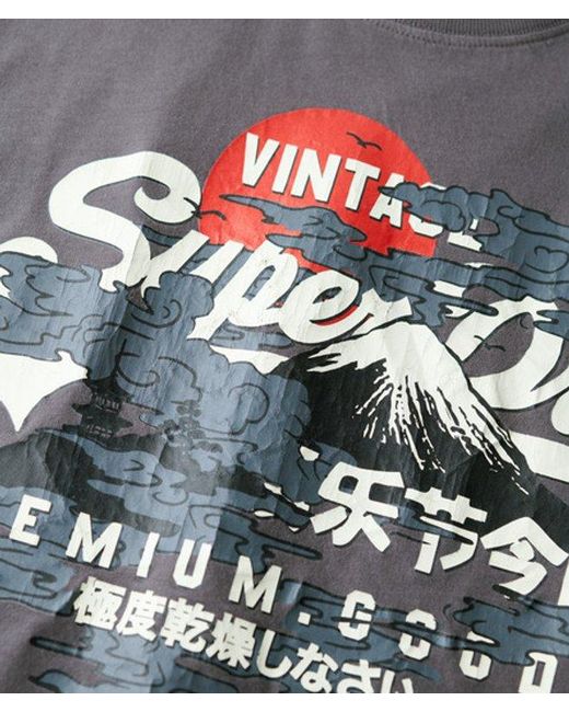 Superdry Gray & Co Tokyo Graphic T-shirt for men