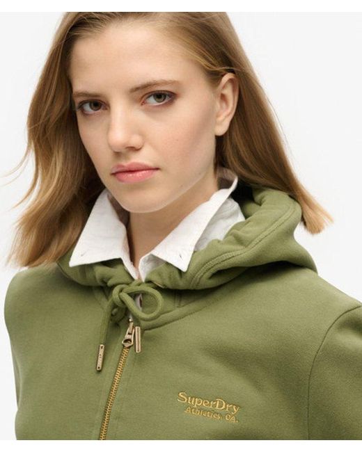 Superdry Green & Co Essential Logo Zip Hoodie