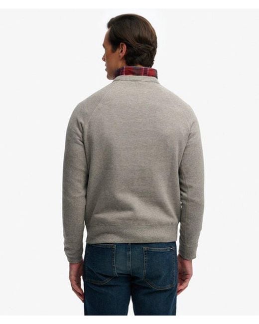 Superdry Gray The Merchant Store - Vintage Print Sweatshirt for men