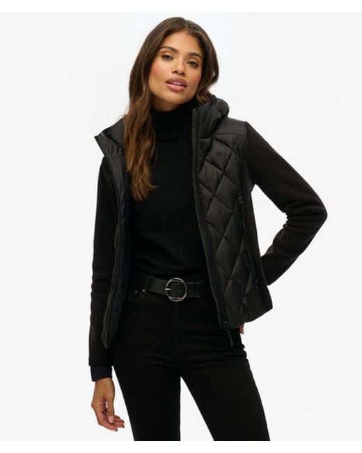 Superdry Black Hooded Heritage Storm Jacket