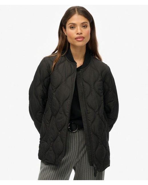 Superdry Black & Co Short Quilted Liner Jacket