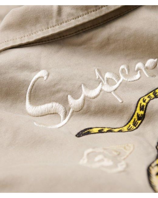 Superdry Natural & Co Embroidered M65 Military Jacket