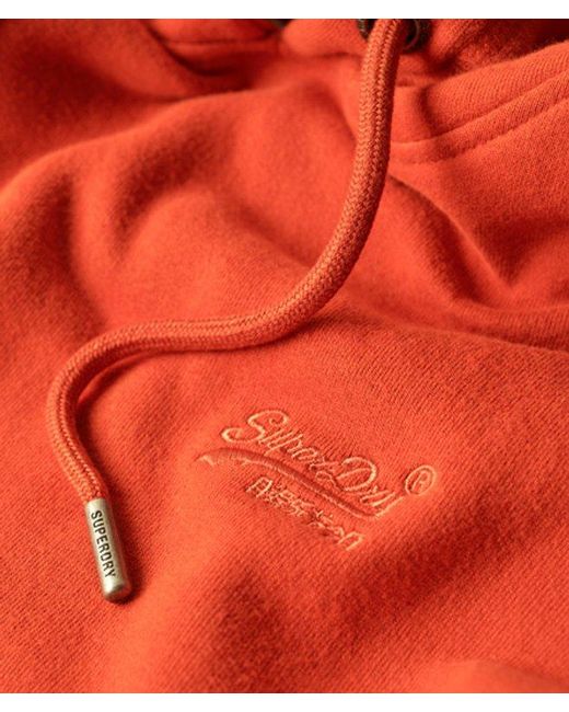 Superdry Red & Co Essential Logo Hoodie for men