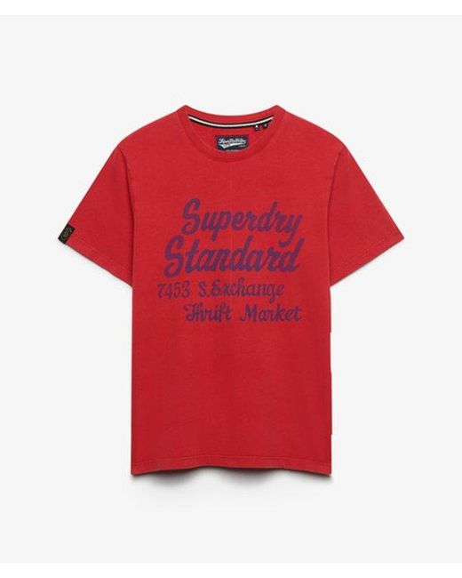 Superdry Red & Co Vintage Script T-shirt for men