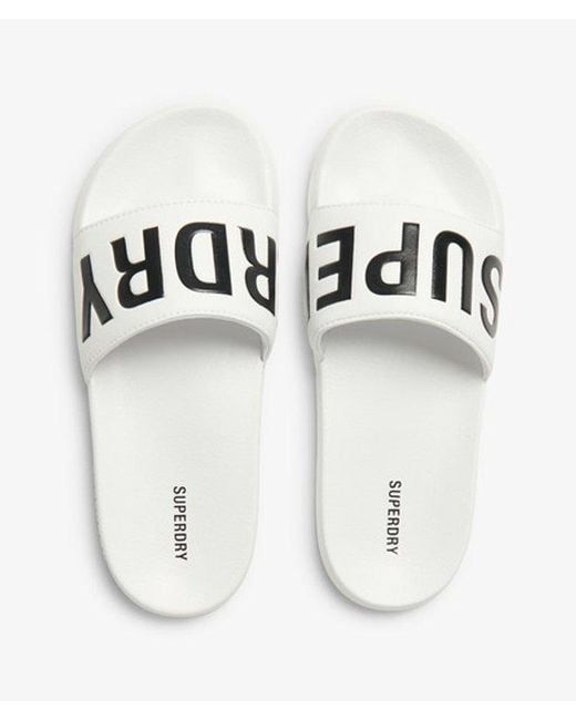 Superdry White & Co Vegan Core Pool Sliders