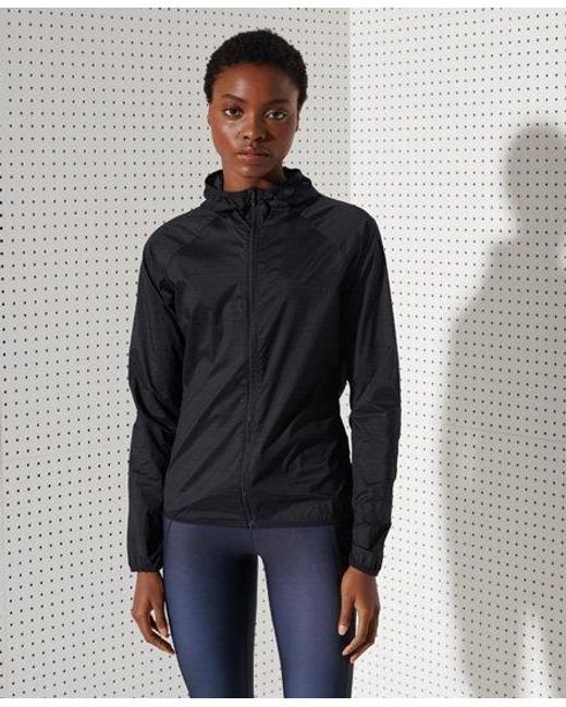 Superdry Blue Sport Running Superlight Jacket
