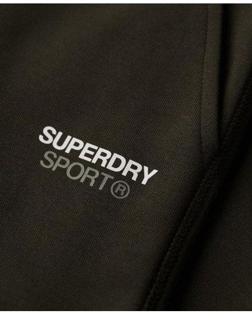 Superdry Black Sport Tech Tapered joggers for men