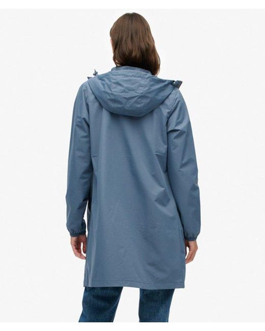 Superdry Blue & Co Long Tri Windbreaker Jacket