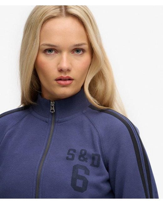 Superdry Blue & Co Athletic Essentials Zip Through Track Top