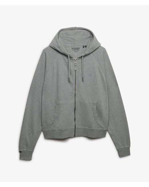Superdry Gray & Co Studios Relaxed Zip Hoodie