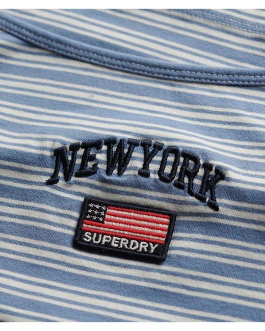 Superdry Blue Athletic Essentials Cami Top