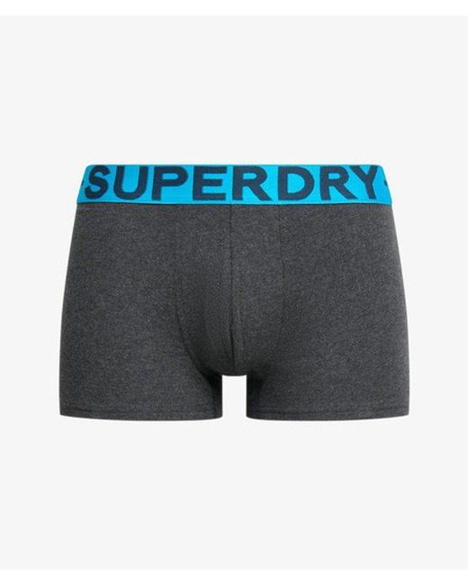 Superdry Blue & Co Organic Cotton Trunk Triple Pack for men