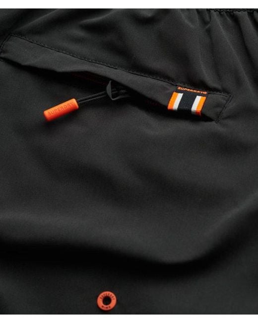 Homme Short De Surf Classique À Logo Longueur 48 Cm Taille Superdry pour homme en coloris Black