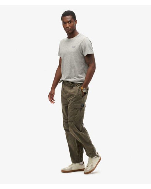 Superdry Green Classic Parachute Grip Trousers, Size: 32/32 for men